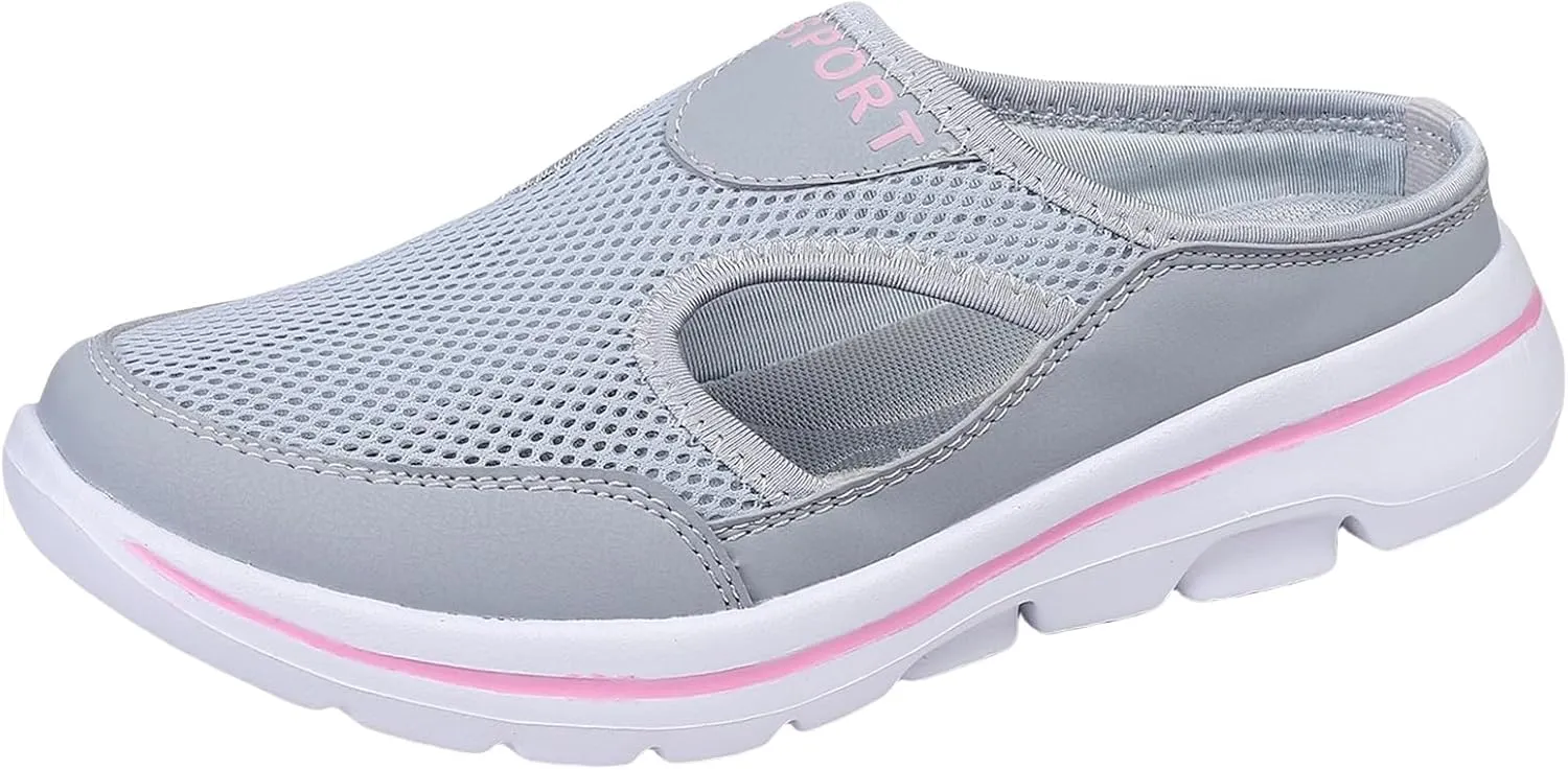 Women's Mules & Clogs Orthopedic Diabetic Mules Lightweight Open Back Shoes Comfort Closed Toe Walking Slides Casual Unisex Slippers Breathable Anti-Skid Sole Shoes