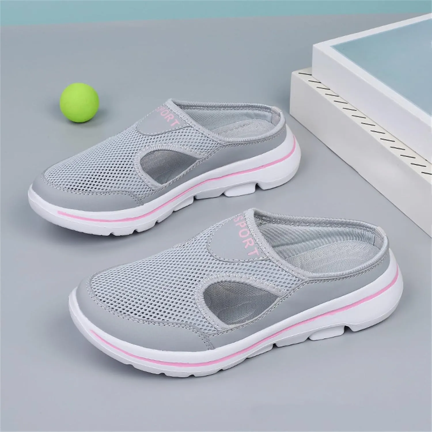Women's Mules & Clogs Orthopedic Diabetic Mules Lightweight Open Back Shoes Comfort Closed Toe Walking Slides Casual Unisex Slippers Breathable Anti-Skid Sole Shoes