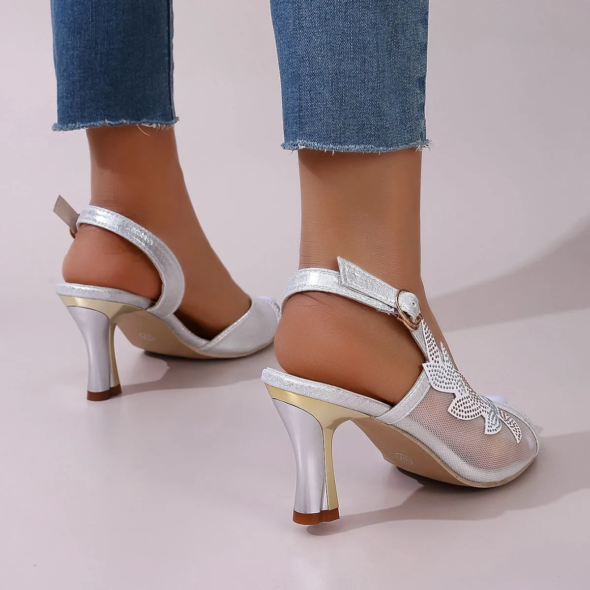 Women's Open Toe High-Heeled Sandals