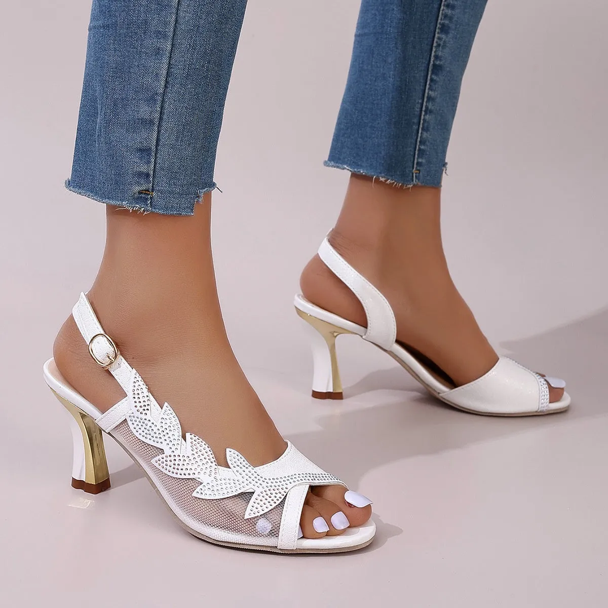 Women's Open Toe High-Heeled Sandals