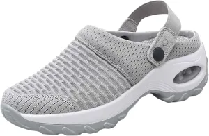 Women's Orthopedic Clogs Breathable Mesh Mules Comfort Wear Orthowear Shoes Lightweight Sports Sandals Slip On Ladies Sneakers Beach Walking Shoes for Summer Comfortable Sandal Clogs for Nurse 2025