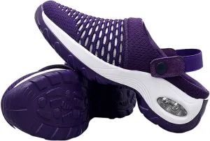Women's Orthopedic Clogs, with Arch Support Air Cushion Breathable Mesh Shoes for Plantar Foot Fatigue, Non-Slip Comfort Clogs