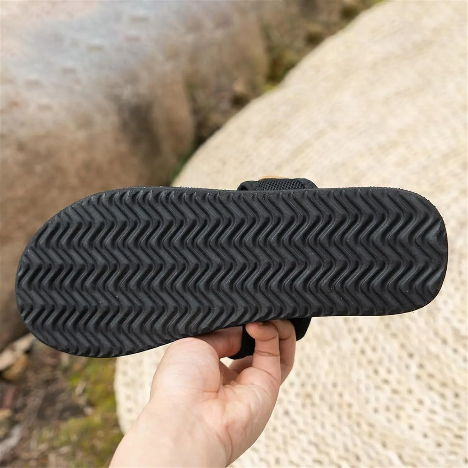 Womens Orthopedic Sandals Hollow Mesh Breathable Slide Slippers with Arch Support Summer Beach Comfy Walking Flip Flops