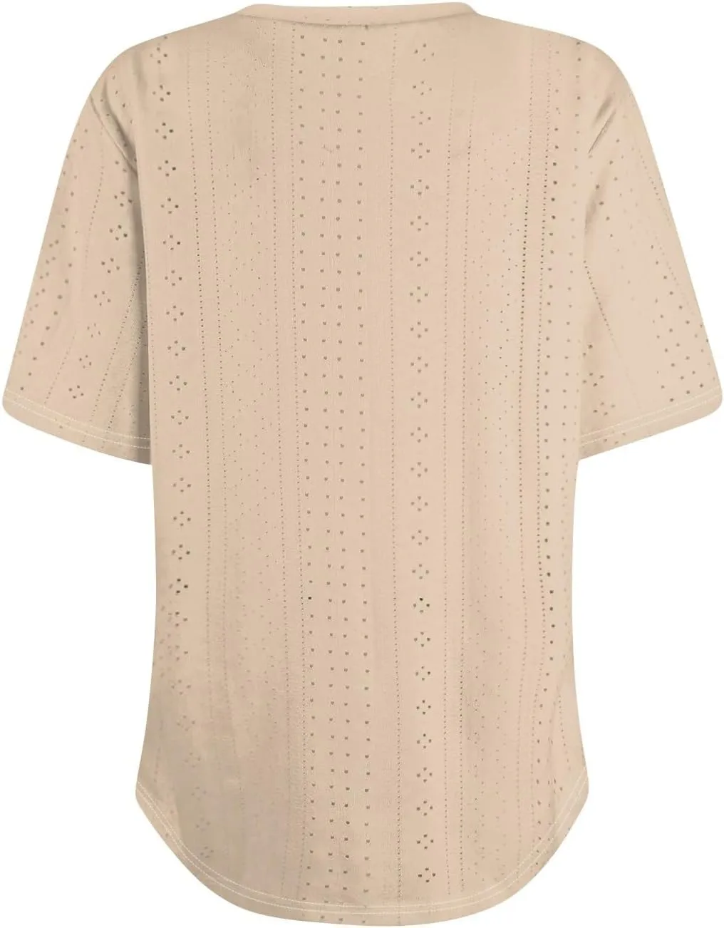 Womens Shirts V Neck Short Sleeve Casual Summer Tops Loose Fit Basic Tees with Curved Hem Trendy 2025