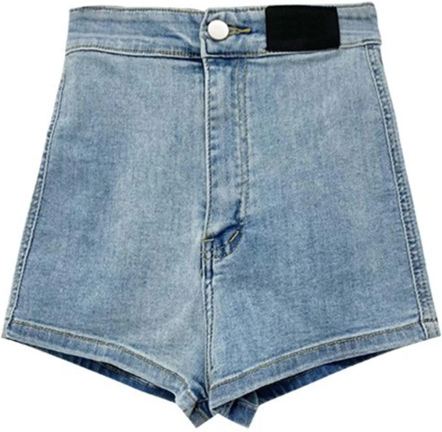 Women's Skinny Jean Shorts Summer High Waisted Stretchy Folded Hem Denim Shorts Lightweight Silm-Fit Sexy Hot Short