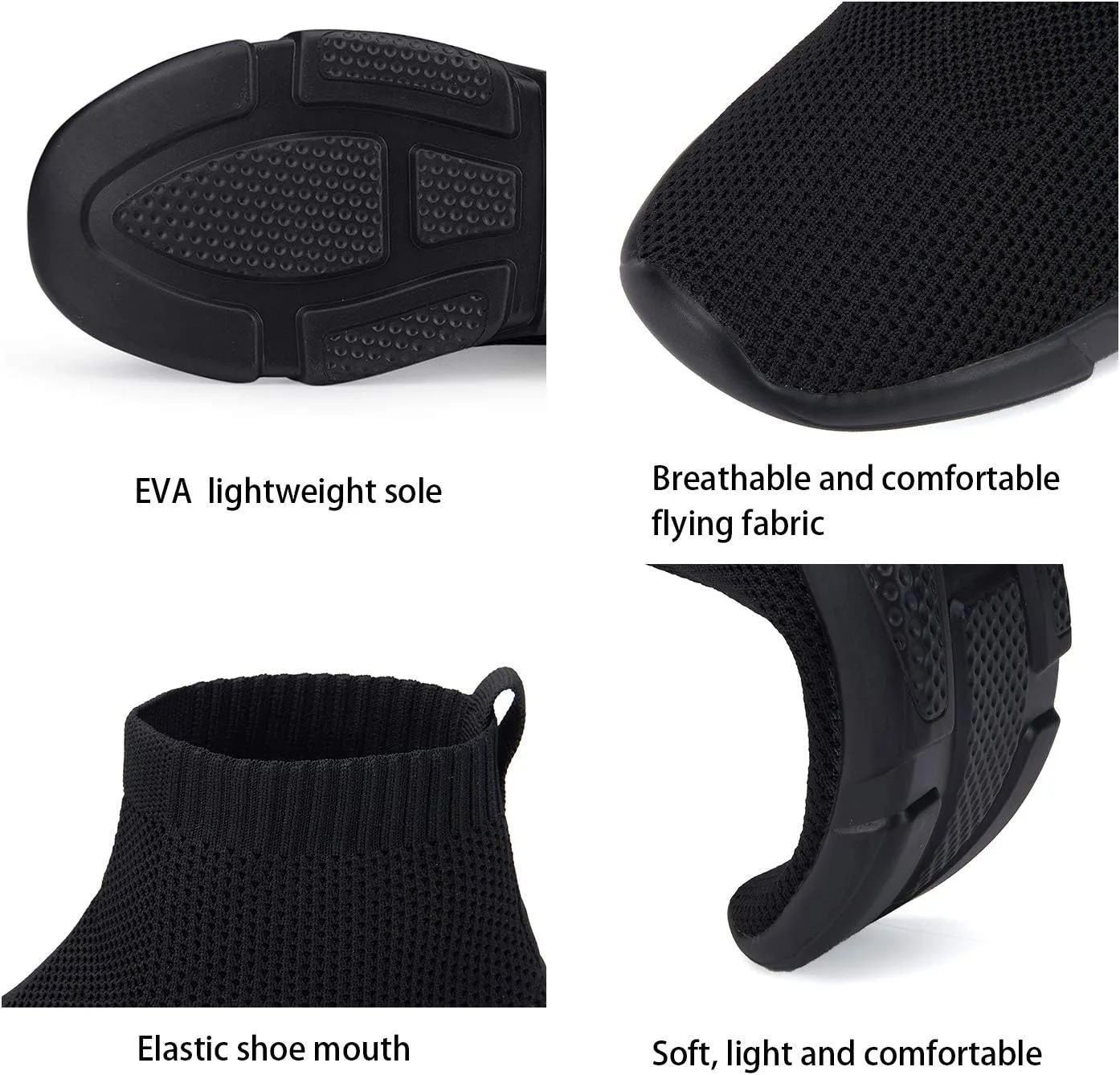 Women's Slip On Socks Sneakers Walking Shoes Running Tennis Athletic Gym Workout Non Slip Athletic Fashion Sneakers