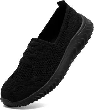 Women's Slip on Walking Athletic Tennis Shoes Running Sneakers Non Slip Hands Free Gym Sports Lightweight Breathable Casual Fashion Comfortable Mesh