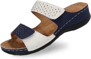 Women's Stylish Slipper with Rhinestone Design Casual Everyday Wear Perfect Summer Breathable Sandals Outfits