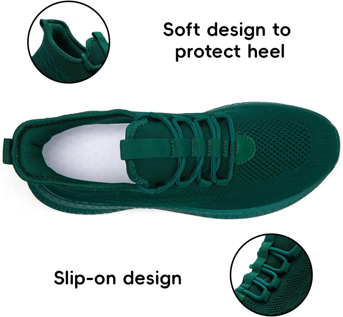Women's Walking Shoes Casual Slip on Running Tennis Shoes Lightweight Breathable Non Slip Athletic Fashion Mesh Workout Casual Sports Sneakers