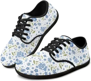 Women's Wide Toe Box Barefoot Shoes Zero Drop Lace Up Casual Sneakers Breathable Fashion Walking Footwear