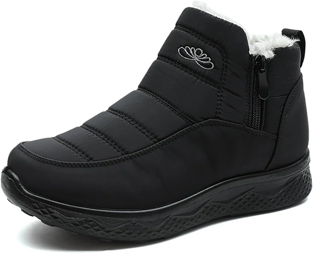 Womens Winter Snow Boots Women Ankle Booties Warm Fu Lined aterproof Insulated Slip On Outdoor Shoes