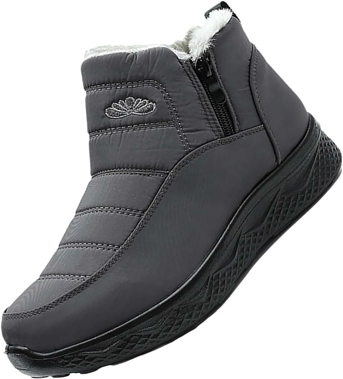 Womens Winter Snow Boots Women Ankle Booties Warm Fu Lined aterproof Insulated Slip On Outdoor Shoes