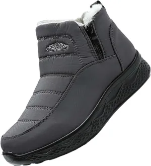 Womens Winter Snow Boots Women Ankle Booties Warm Fu Lined aterproof Insulated Slip On Outdoor Shoes