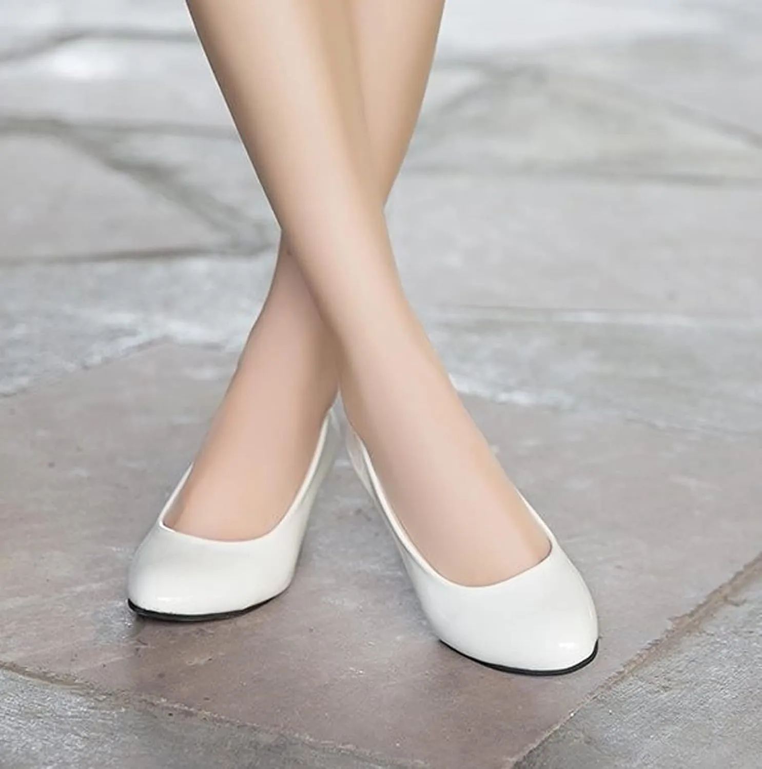 WUIWUIYU Womens Office Kitten Heels Pumps Slip On Evening Dress Work Cute Sexy Pump Shoes