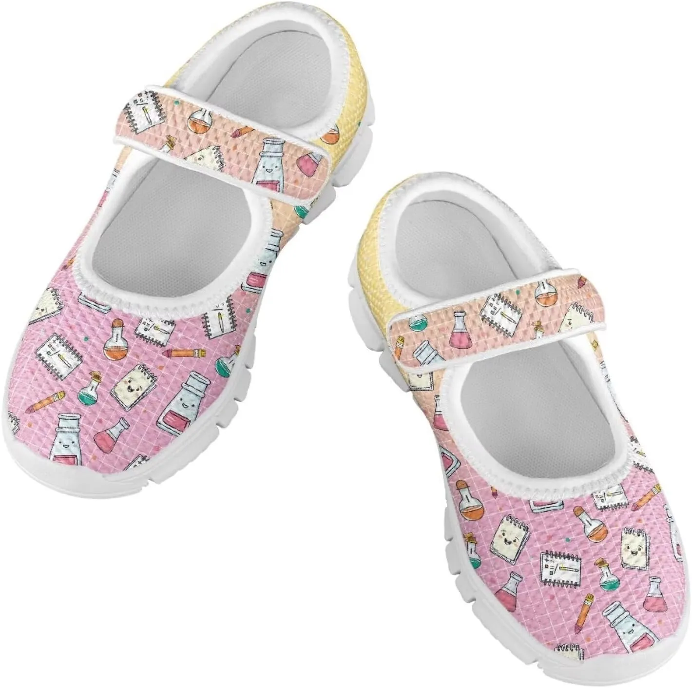 Yzaoxia Girls Sneakers 100 Days for School Shoes Tennis Shoes Hook and Loop Shoes Slip On Sneakes Walking Casual Sport Shoes Flat Footwear Trainers School Gym Outdoor