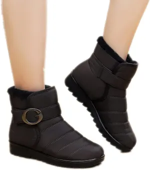 ZBYY Womens Winter Snow Boots with Warm Lining Comfortable Non Slip Waterproof Ankle Boots Outdoor Hiking Walking Platform Shoes