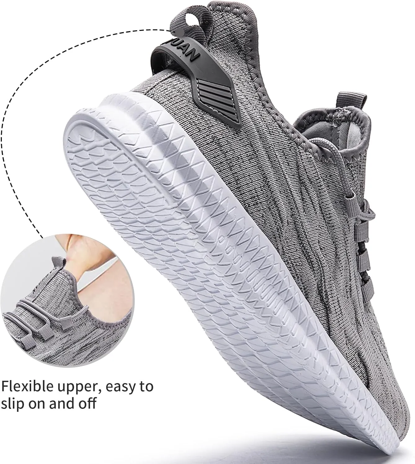 ZGPWZWL Unisex Mens Womens Shoes Running Gym Sneakers Slip on Tennis Non Slip Gym Lightweight Walking Fashion Shoes